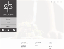 Tablet Screenshot of 1313main.com